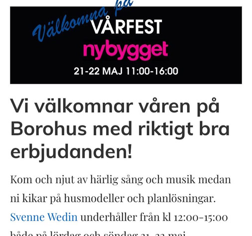 Vårfest på Nybygget hos Borohus
